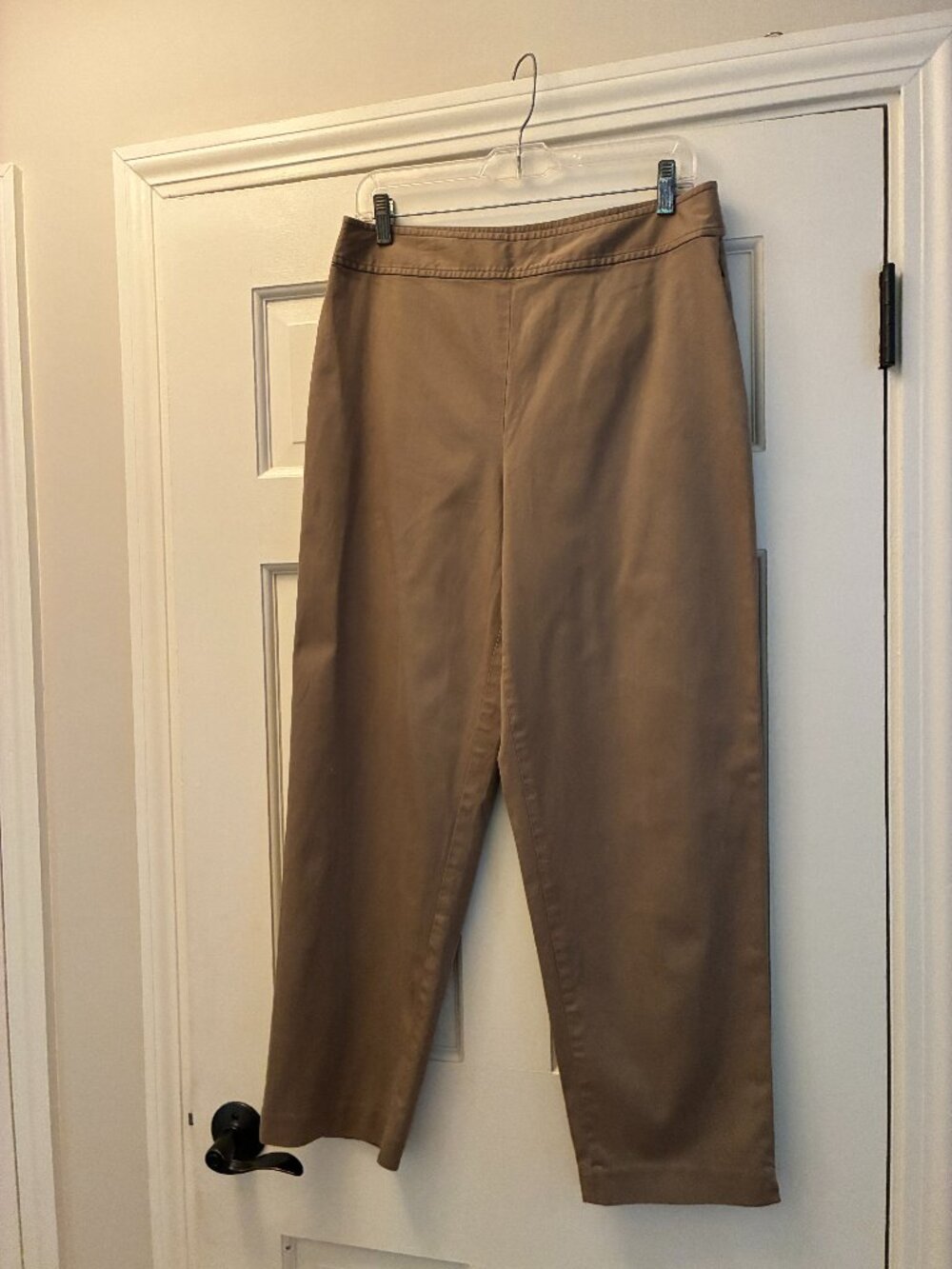 Woman Talbots Tan Pants Size 12 - Side Zipper